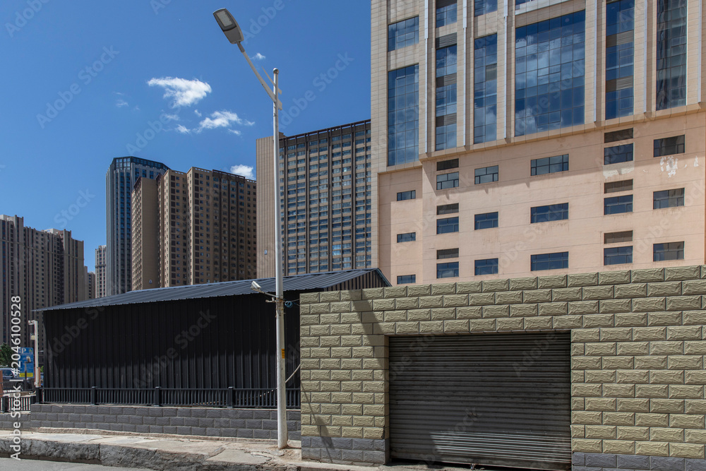 Fototapeta premium Cityscape of Hohhot, Inner Mongolia, China