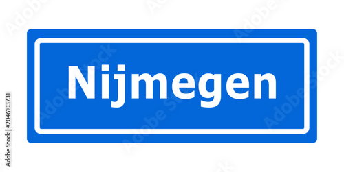 Cuadro en lienzo Ortstafel, Nijmegen, Niederlande, Holland