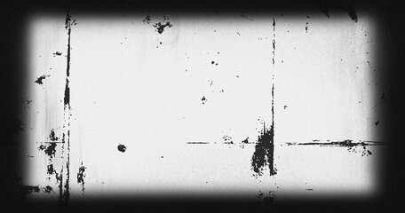 Realistic black gradient shadow overlay vignette border edge frame transparent isolated photo effect retro vintage analog cinematic film template background Png