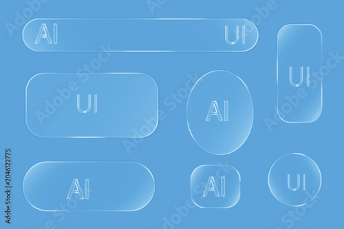 Glassmorphism Rectangle with Pink and Green Circles on Dark Blue Background