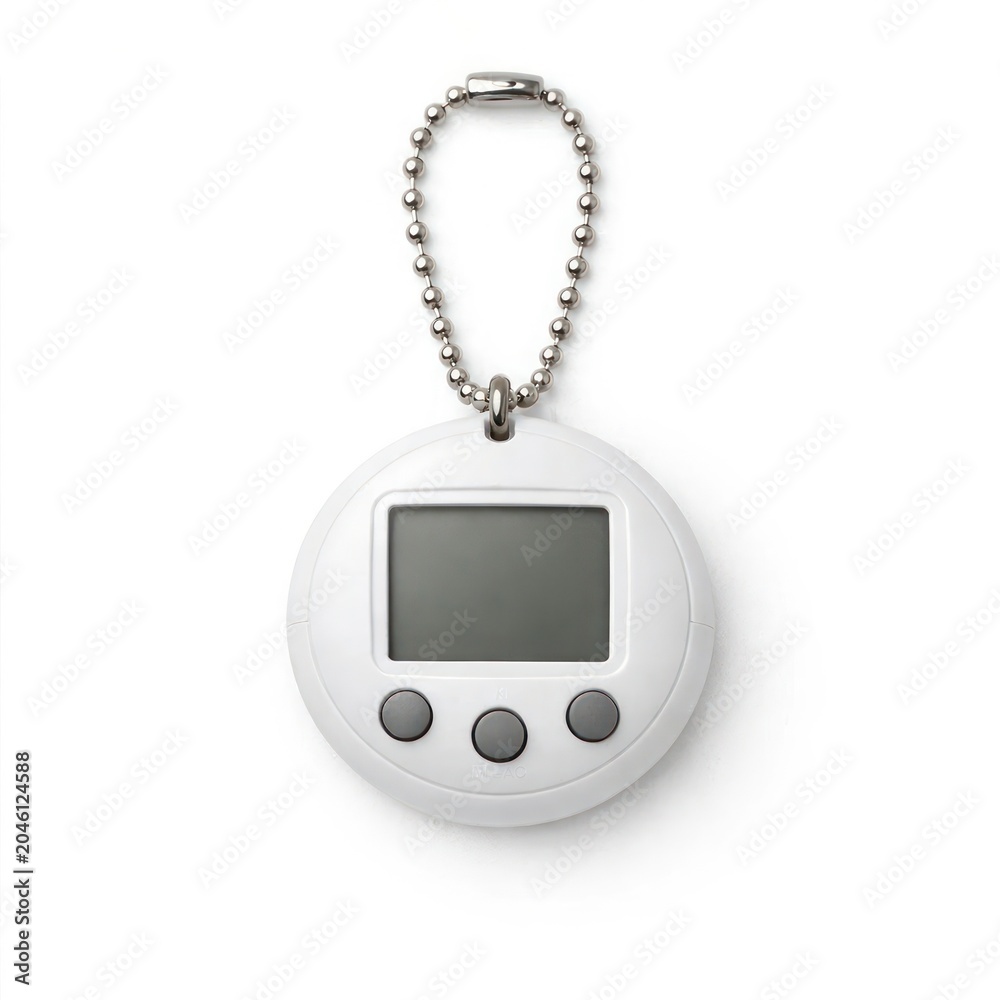 Fototapeta premium Retro digital pet keychain device.