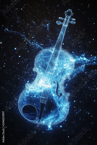Magical Floating Instruments A Captivating Symphony of Color, Light, and Enchantment that Dazzles the Senses