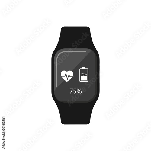 Smartwatch with heart rate monitor.