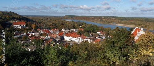 Kazimierz Dolny resort  in Poland, view from the Hill of Three Crosses