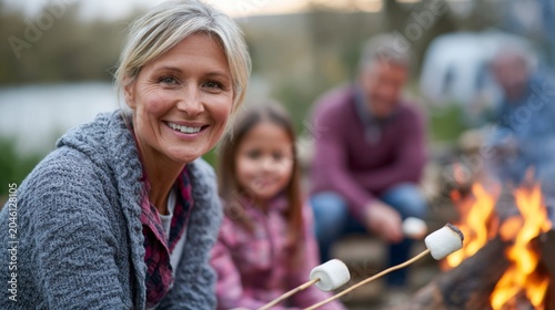 Joyful Moments by the Campfire: A Family Experience of Roasting Marshmallows and Creating Lasting Memories in the Great Outdoors