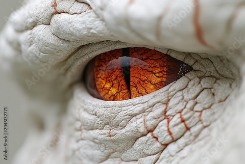 hyper realistic fantasy monster eye 3d render view