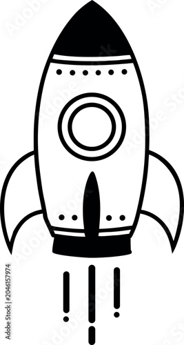 Rocket Icons for Startup Technology and Business Growth