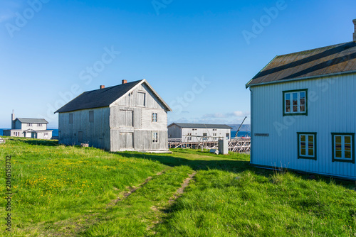 Bild auf Leinwand Abandoned fishing village on the Varanger Peninsula in Finnmark, Norway