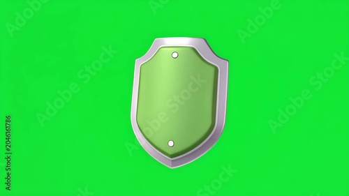 Green Protection Shield Illustration