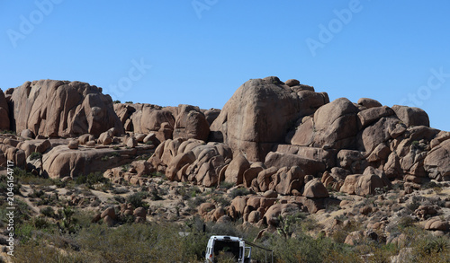 Fotografía Granite Rock Formations at Jumbo Rocks Campground in Joshua Tree National Park