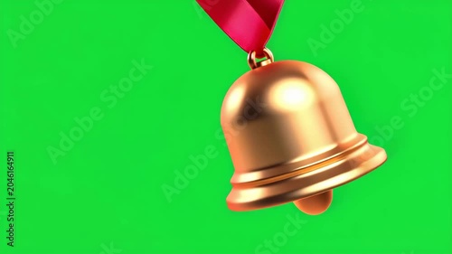 Golden School Bell Illustration