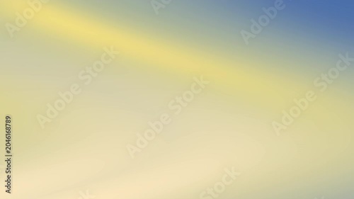 Yellow light streaks against a blue sky creating a soft gradient abstract art with a smooth haze  suitable for backgrounds and design projects.