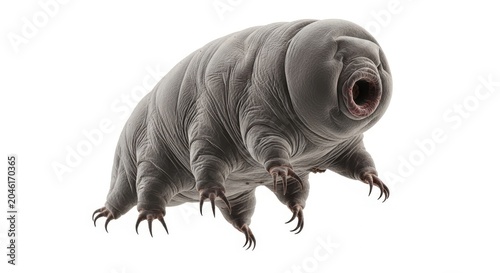 Detailed 3D render of a tardigrade water bear creature