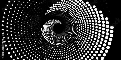 Schilderij op canvas Abstract background with lines in circle