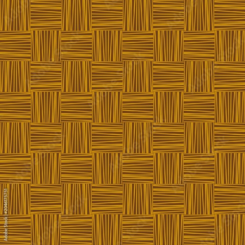 Foto Rattan weave seamless pattern, brown bamboo basketwork texture, traditional wood