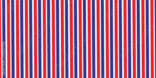 Vertical red and white stripes background. Seamless and repeating pattern.