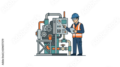 Photography Industrial worker in safety gear.