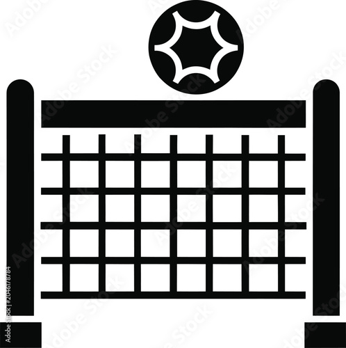 Football Goal Post and Soccer Ball Icon Vector Sports Symbol