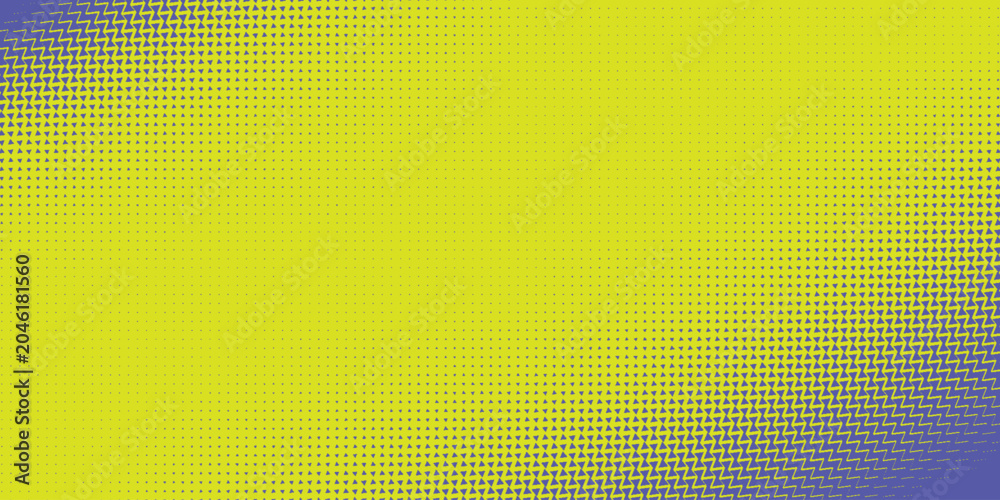 Fototapeta premium Abstract yellow and blue geometric halftone background with triangle pattern and dynamic gradient texture for modern digital art, wallpaper, and creative graphic design.