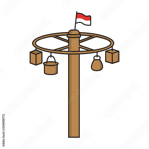 Traditional Independence Day Decoration Pole