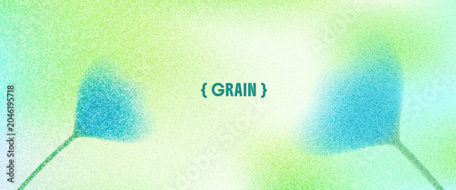 Quadro su tela Grain flower gradient background and soft spring mood cover