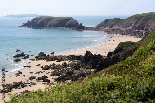 Plage de Marloes Sands au Pays de Galles