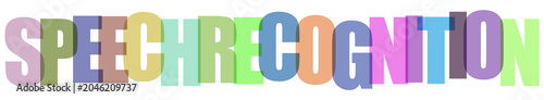 Photos Speech, hearing, cognition concept, colorful alphabet letters