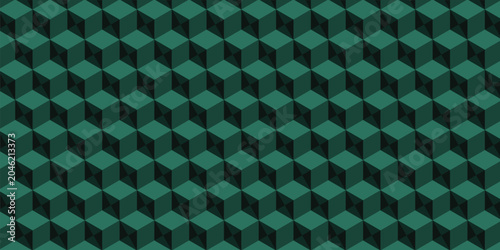 3D Isometric Cube Block Geometric Pattern Background