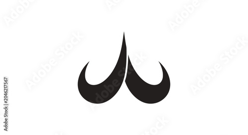 Foto Black symbol logo mark design.