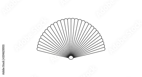 Detailed view of handheld fan.