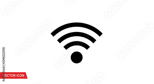 Tableau sur toile Wifi signal icon symbol logo.