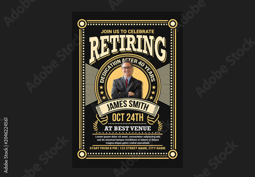 Retirement Invitation Flyer