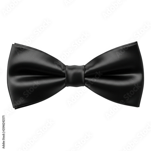Elegant black velvet bow tie with intricate detailing