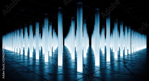 Sound wave, audio spectrum, blue light, equalizer, music visualization