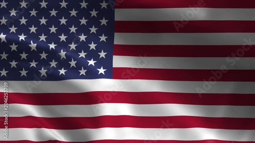 USA Flag Waving Animation on Transparent Background  American Patriotic Symbol Motion Graphics
