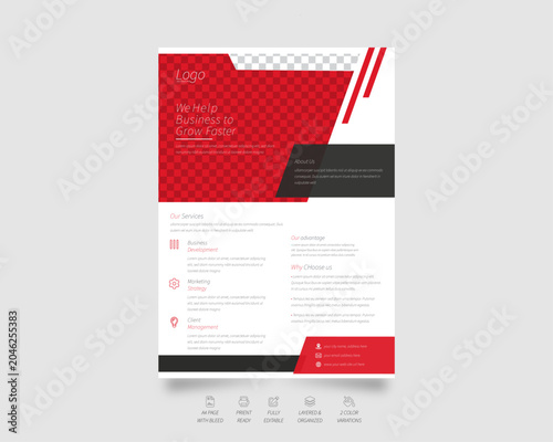 Corporate Business Creative leaflet Minimal Flyer Design Template