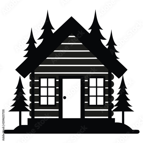 house in the snow