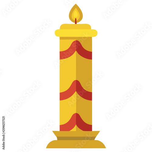illustration of a burning candle