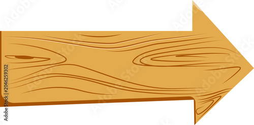 Wooden Arrow Direction Pointer Signboard Icon