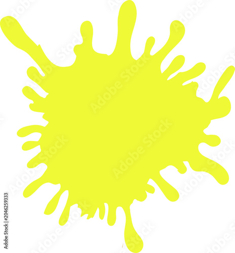Yellow Paint Splash Burst Design Icon
