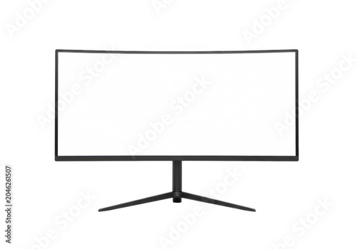 Modern flat screen TV on a simple stand in a clean room