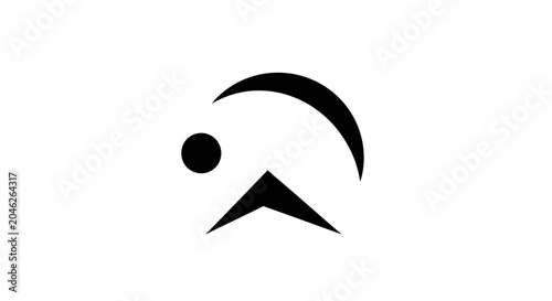 Canvastavla Simple abstract symbol design element.
