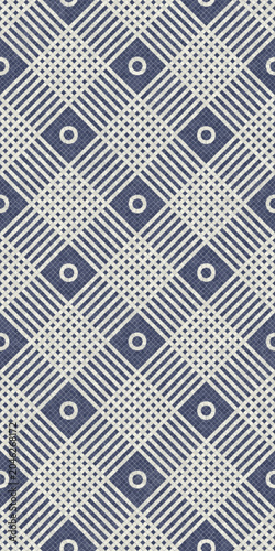 Traditional african mosaic template, graphic vector seamless pattern design for print, background, website