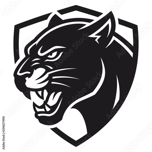  Panther head mascot logo