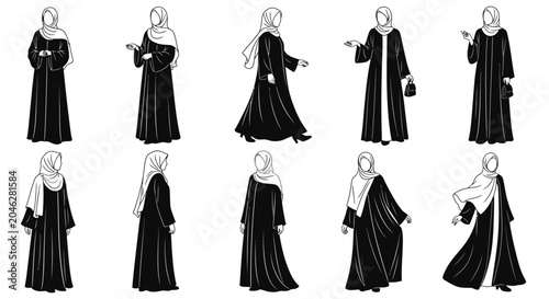 Foto Variety of nun poses and outfits.