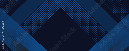 Фотография Blue black abstract background geometry shine and layer element vector for presentation design