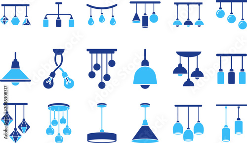 Tableau sur toile Modern chandelier and pendant light fixtures for interior design home ceiling illumination