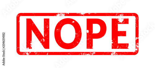 Photos Red nope grunge rubber stamp seal icon isolated transparent background
