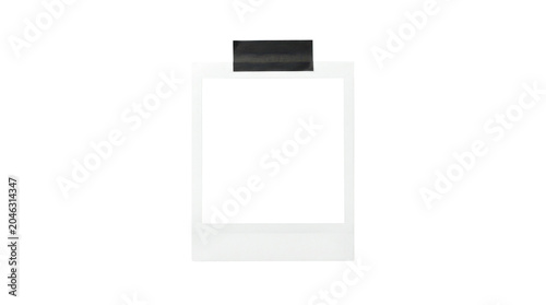 A white rectangular object with a small black square on top isolated on transparent background