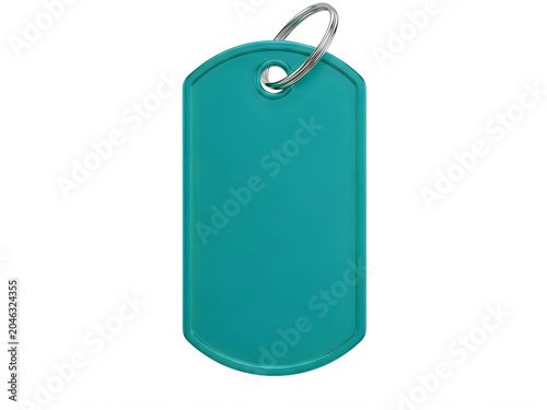 Teal cylindrical canister with handle and lock
